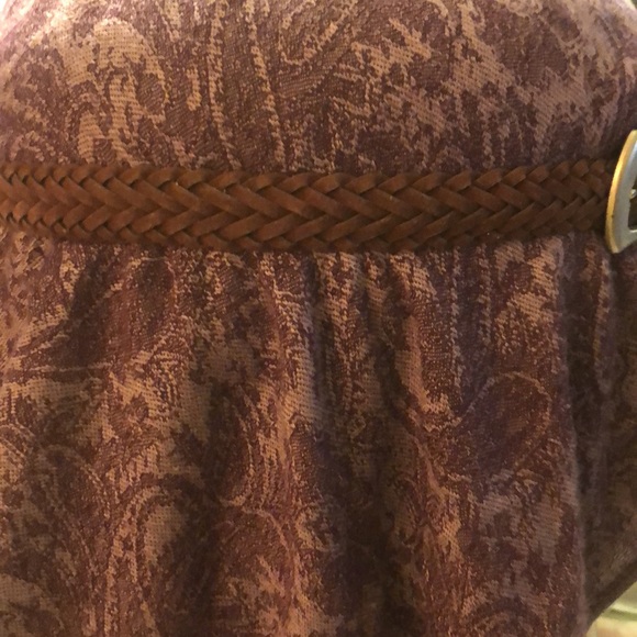 Vintage Brown Braided Unisex Belt 40”Long 1” wide - Picture 6 of 7